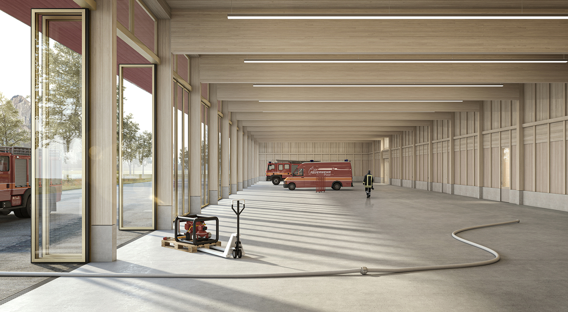 kit architects feuerwehr pizol innenbild