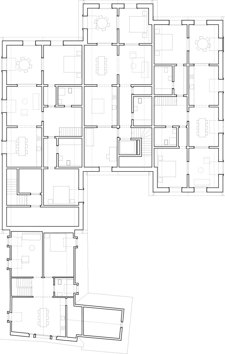 Seerestaurant Frohsinn, Steckborn, Untersee, kit, architects, Zürich, Architektur, Grundrissplan, Wohnungen