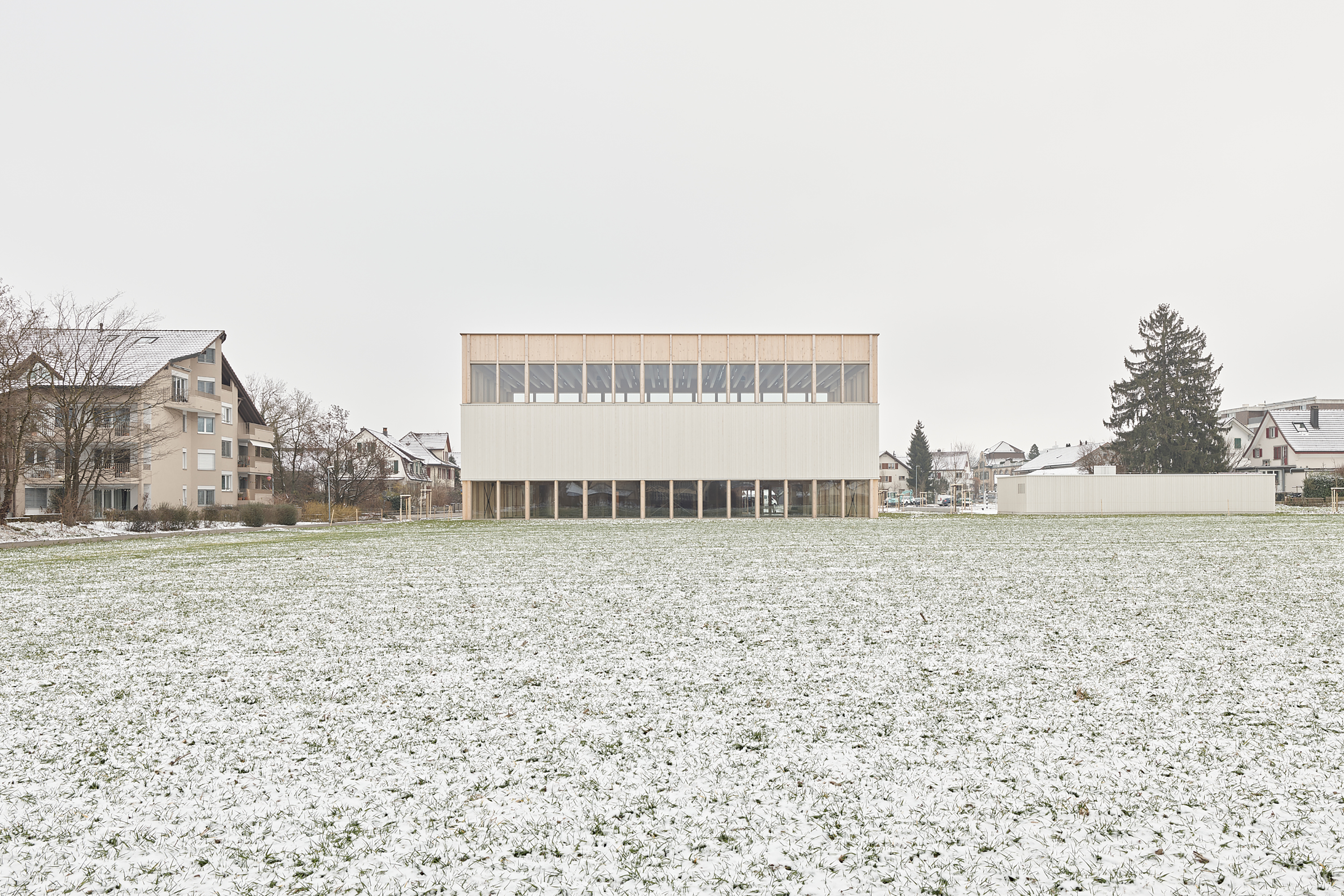 sporthallen bzt frauenfeld westfassade