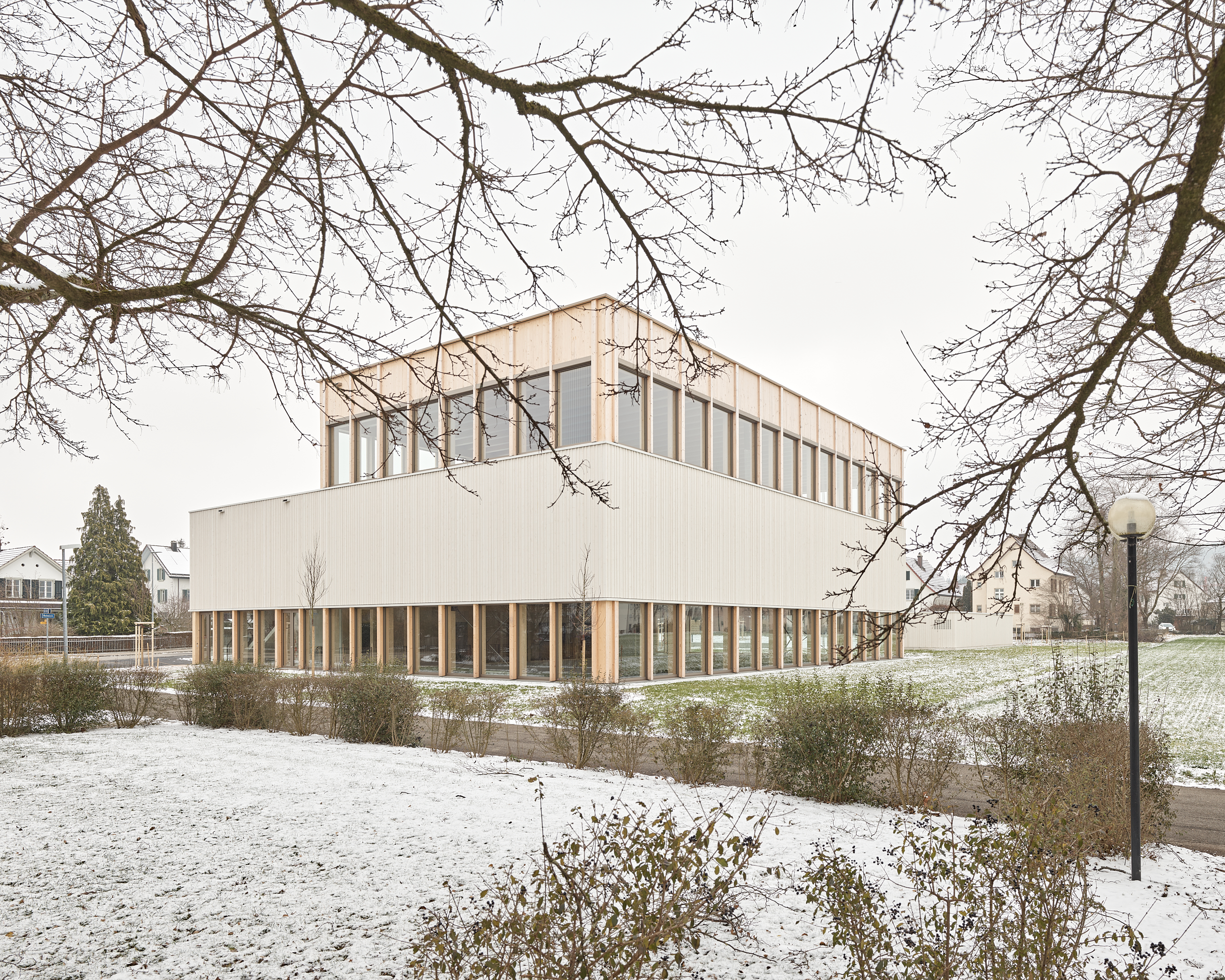 sporthallen bzt frauenfeld nord-westfassade